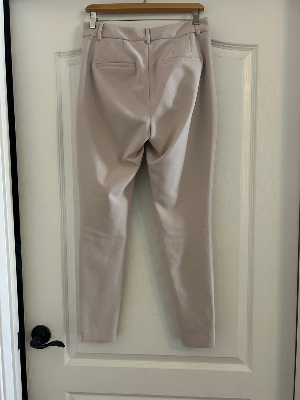 Women's Express Skinny Leg Tailored Pants in Light Taupe - Picture 3 of 3